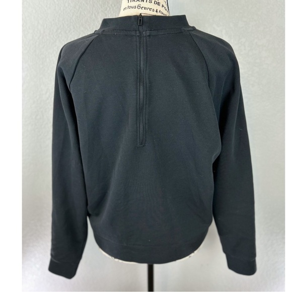 Adidas Black Sweatshirt with Half Zip Back Closure - Picture 5 of 5